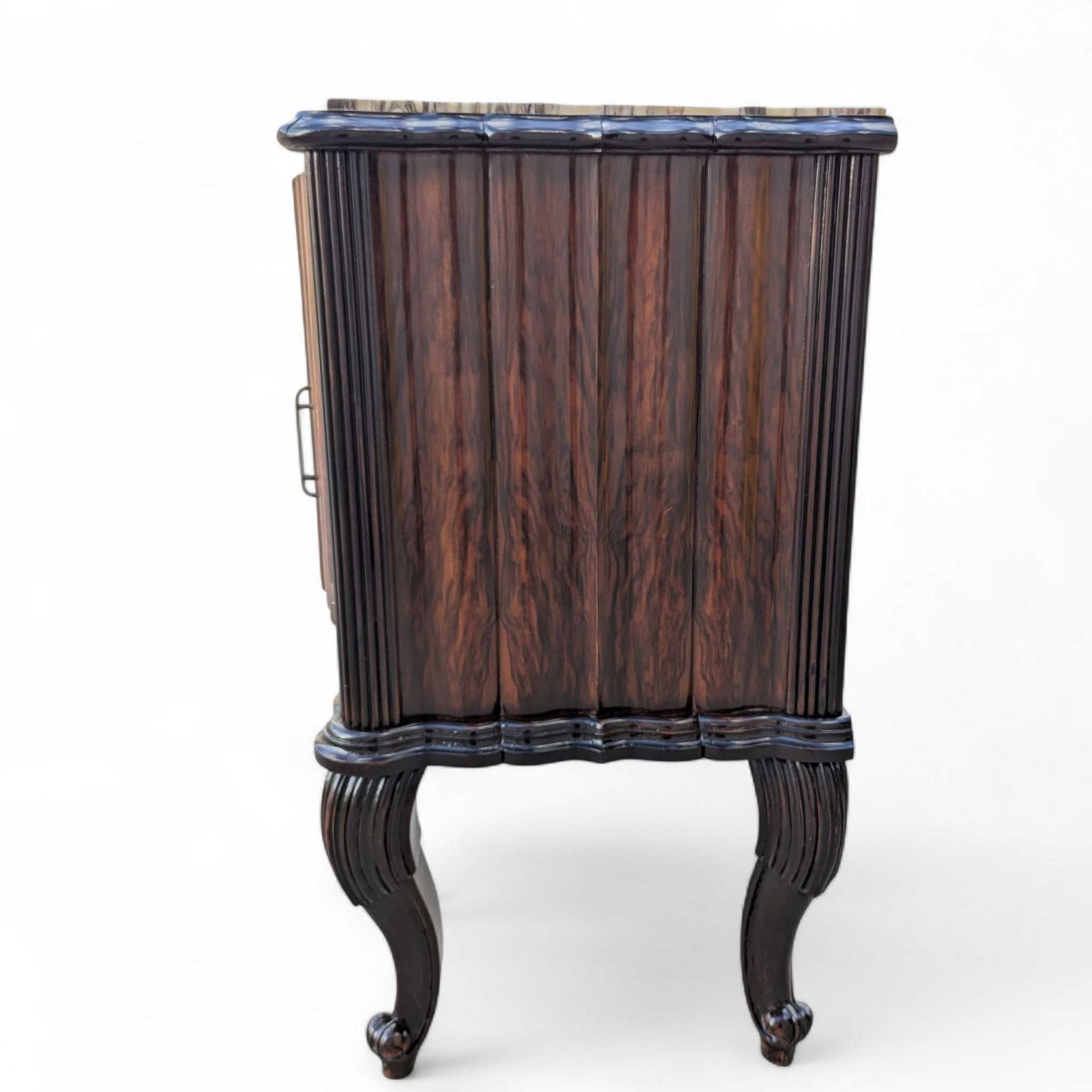 Italian Mid-Century Marble-Top Sideboard with Detachable Mirror by Mobilificio Scorza Ovada, c. 1950s — view 12 of 16