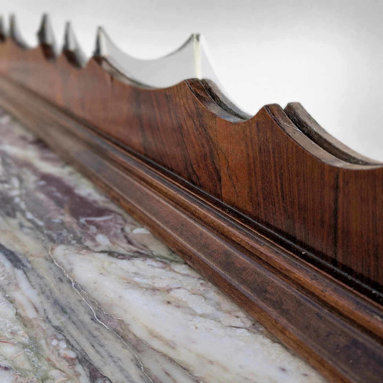 Italian Mid-Century Marble-Top Sideboard with Detachable Mirror by Mobilificio Scorza Ovada, c. 1950s — view 13 of 16