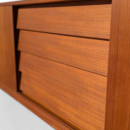 Mid Century Sideboard and Hutch – Troeds Model "Trio"  by Nils Jonsson, Danish Modern Teak Credenza, Scandinavian Buffet, Teak Cabinet, MCM Storage