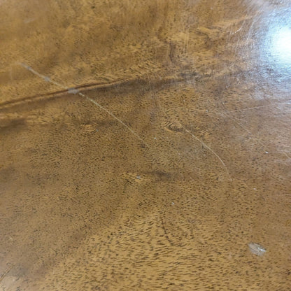 Circa 1957 Heritage Round Mahogany Coffee Table with Drawer