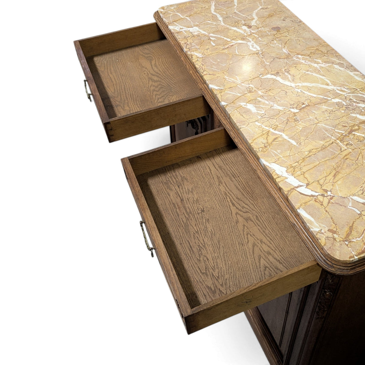 Early 20th-Century French Marble-Top Buffet, Guerin Paris Label