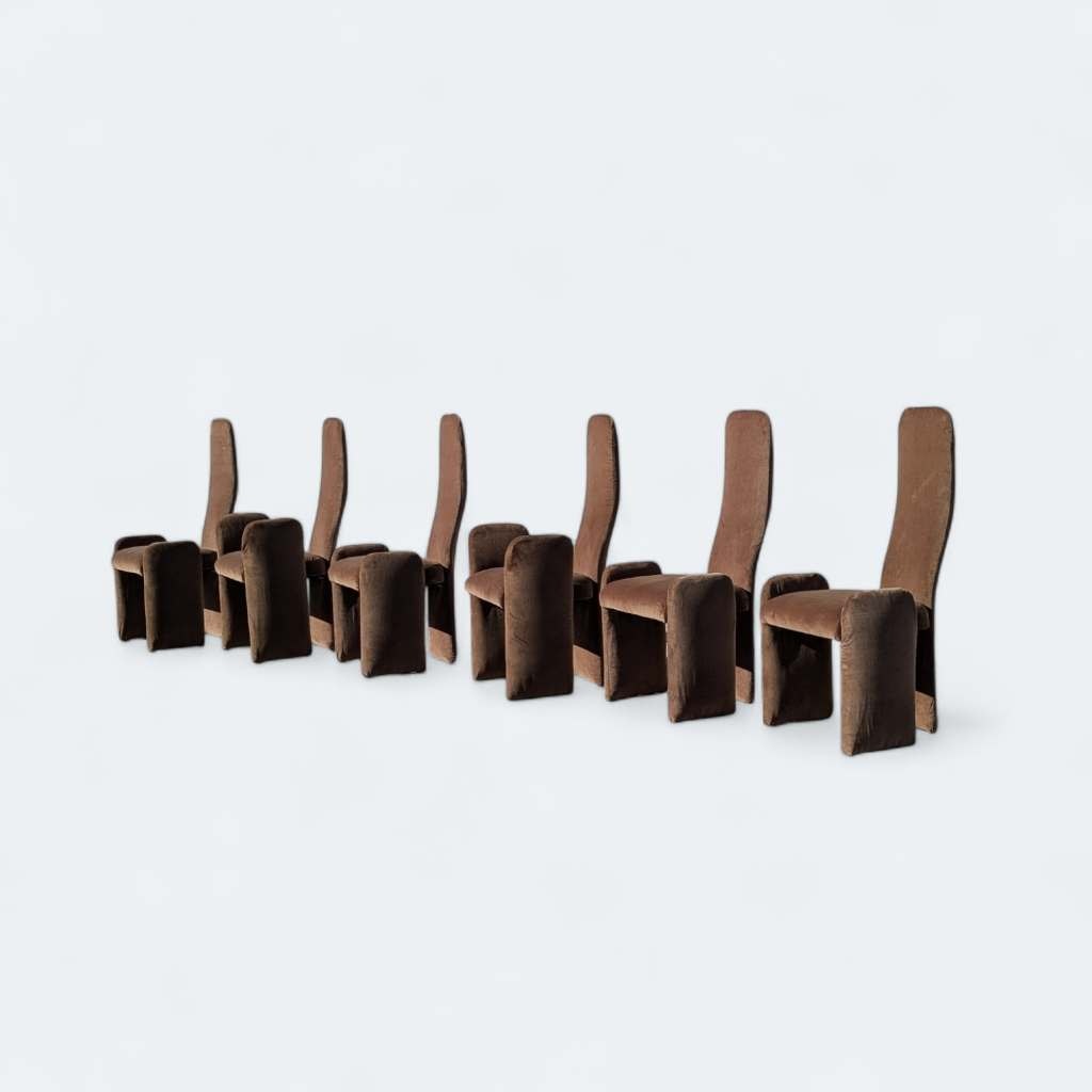 Six Postmodern Dining Chairs, c. 1980s