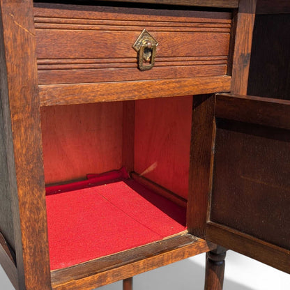 Pair of Antique French Marble Top Nightstands