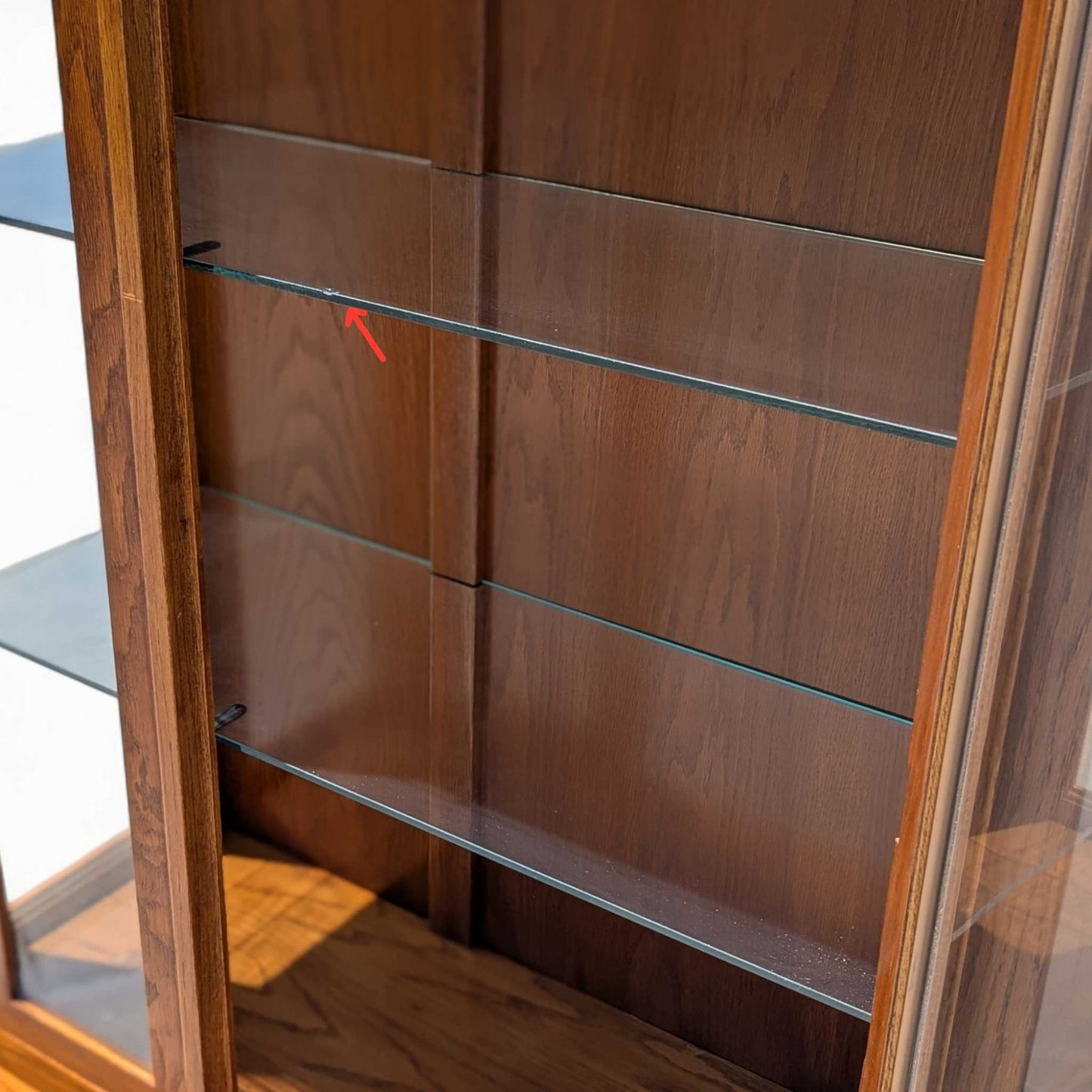 Vintage Bernhardt Oak Hutch Cabinet