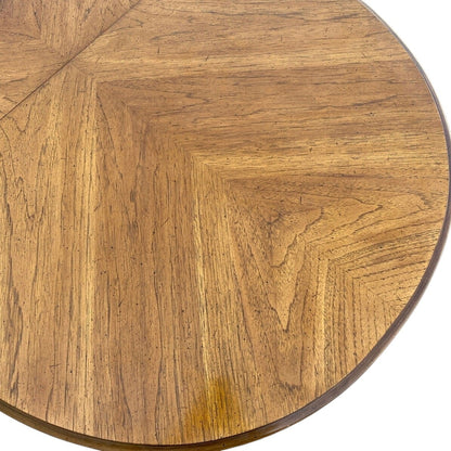 Vintage Oval Dining Table with Leaf, c. 1950s
