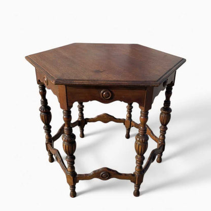 Antique Small Dining Table or Oversized Accent Table