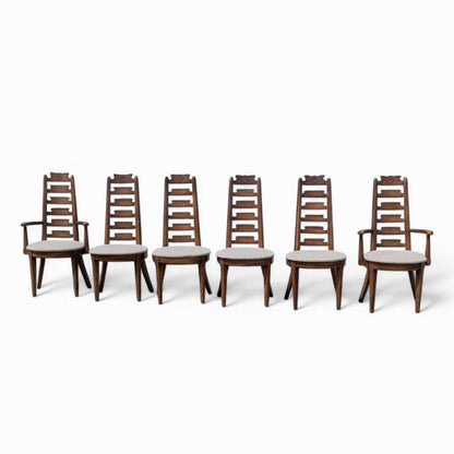 Six Mid Century Dining Chairs by American Furniture Co.