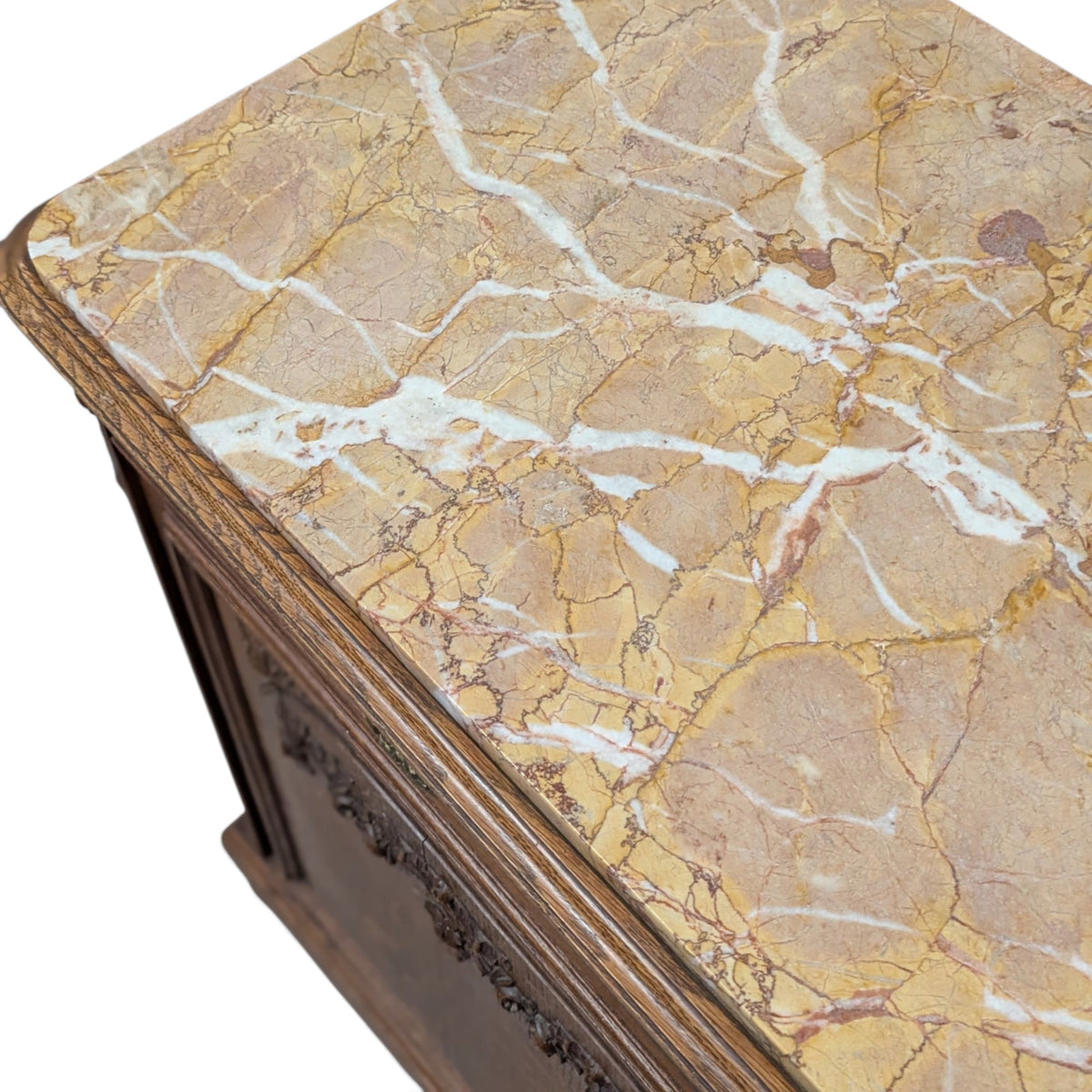 Early 20th-Century French Marble-Top Buffet, Guerin Paris Label