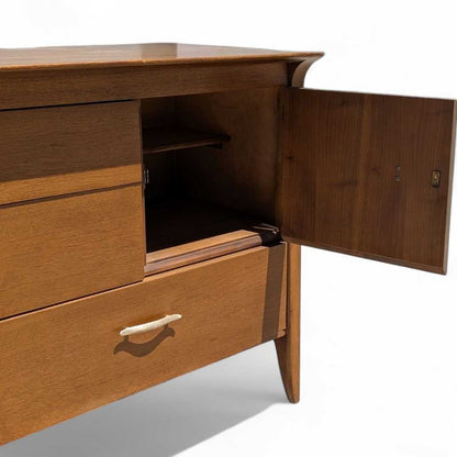 John Van Koert for Drexel “Profile” K37 Buffet – Mid Century Modern Credenza, 60" Wide, Restored Vintage Sideboard