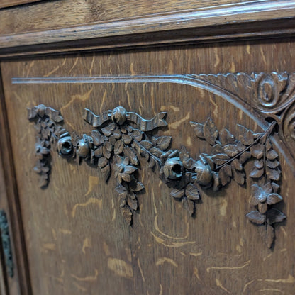 Early 20th-Century French Marble-Top Buffet, Guerin Paris Label