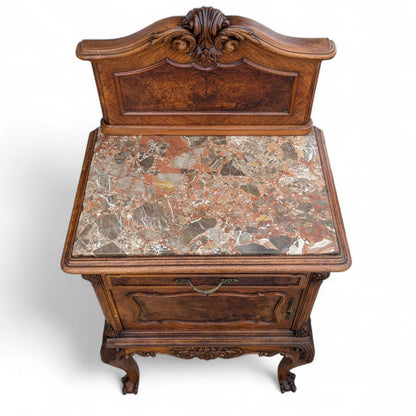 Pair of Antique French Louis XV Style Nightstands