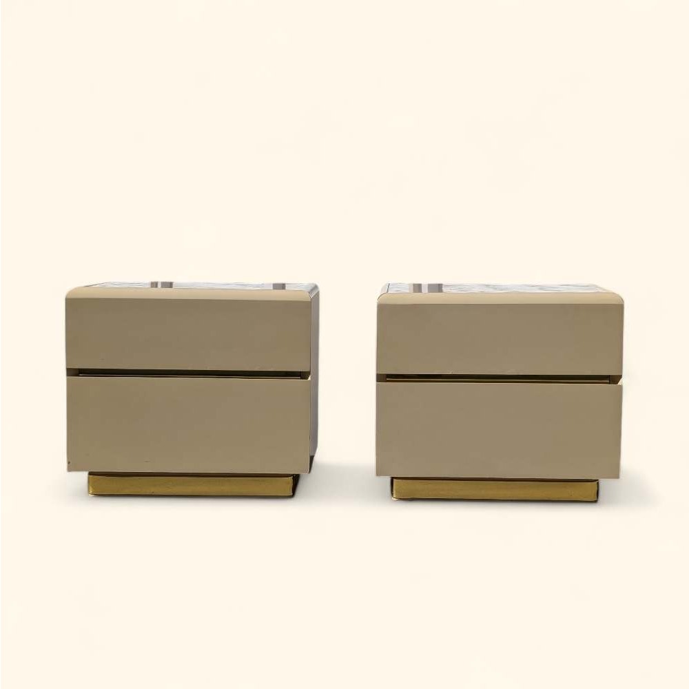 Vintage Nightstands by Lane, Postmodern, 80s