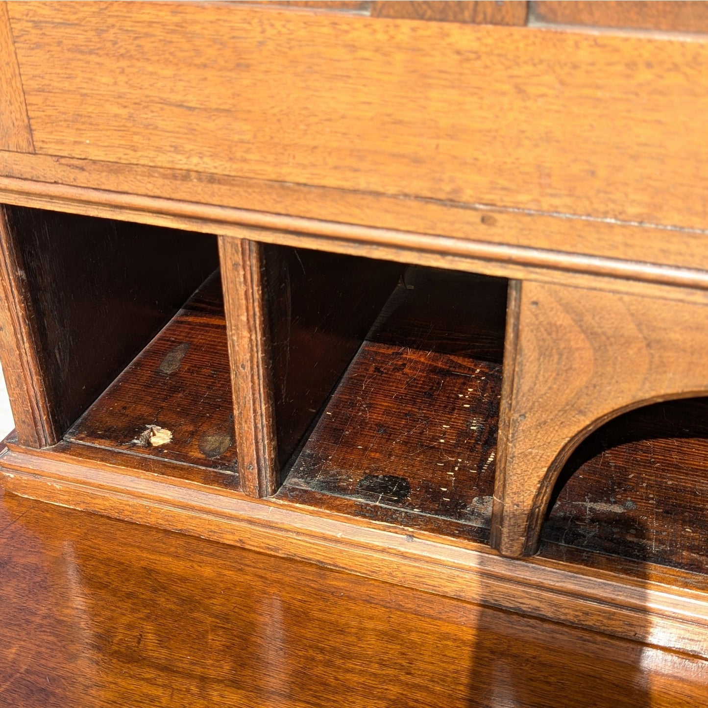 Antique Secretary Desk, Hutch, Early American, Walnut, C. 1800s, Office, Living Room