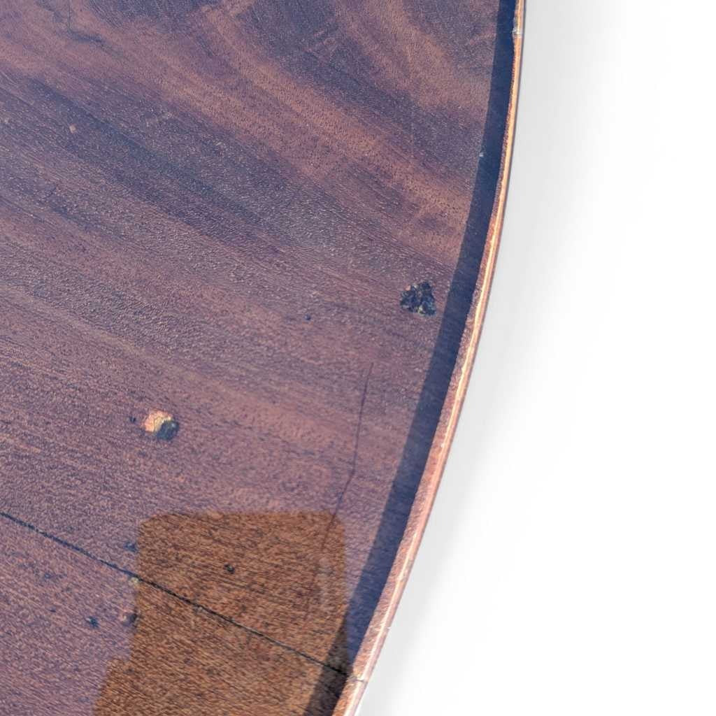 Early 19th Century Charles X Round Coffee Table in Mahogany & Walnut