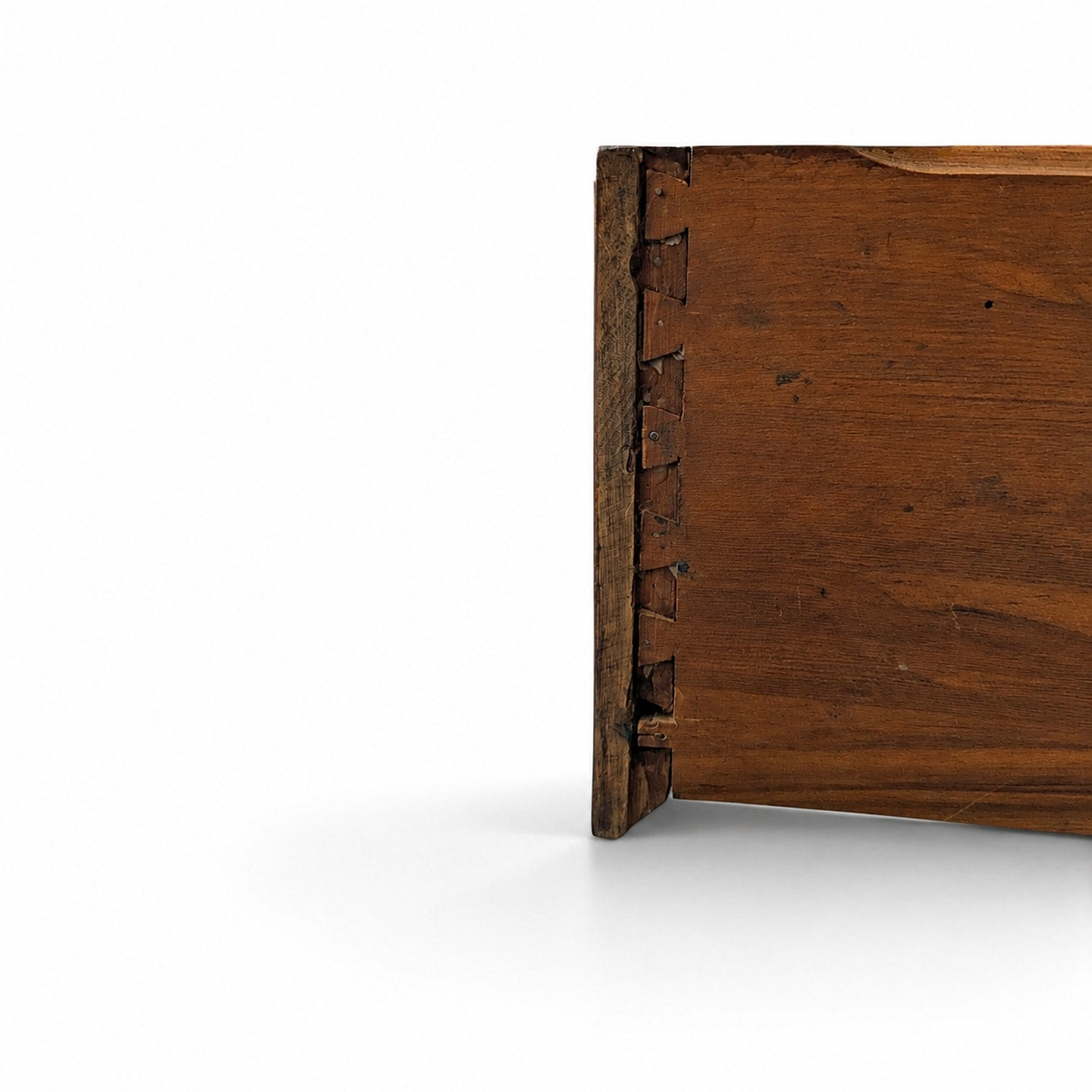 Antique Jacobean Revival Figured Wood Sideboard with Carved Medallions