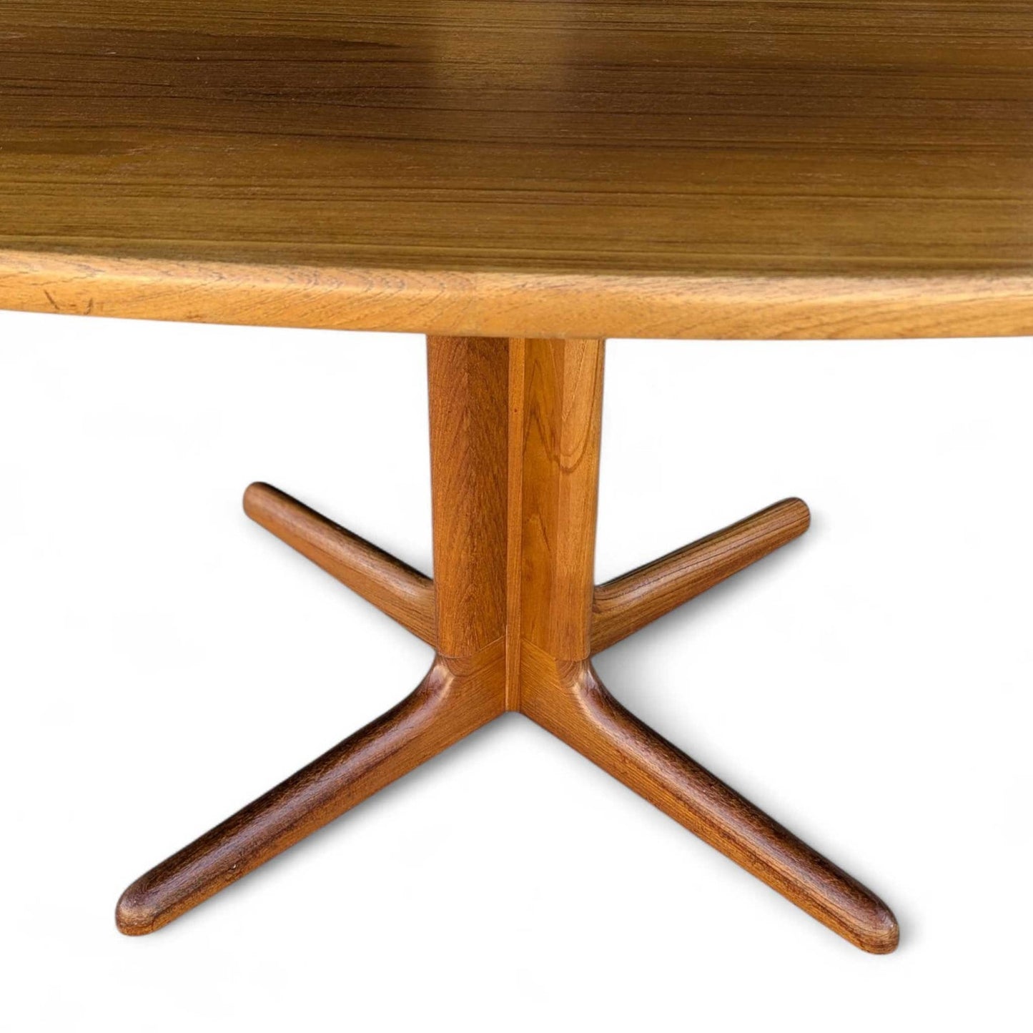 Vintage Teak Dining Table, Rounded Square Top