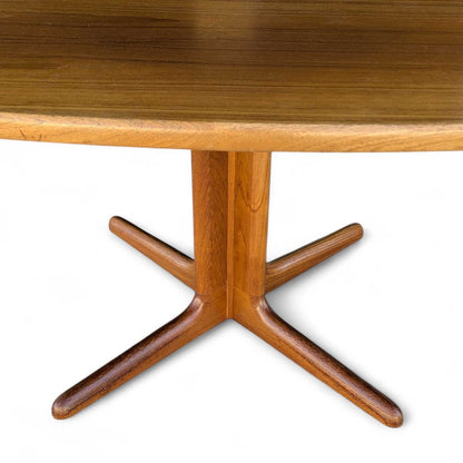 Vintage Teak Dining Table, Rounded Square Top