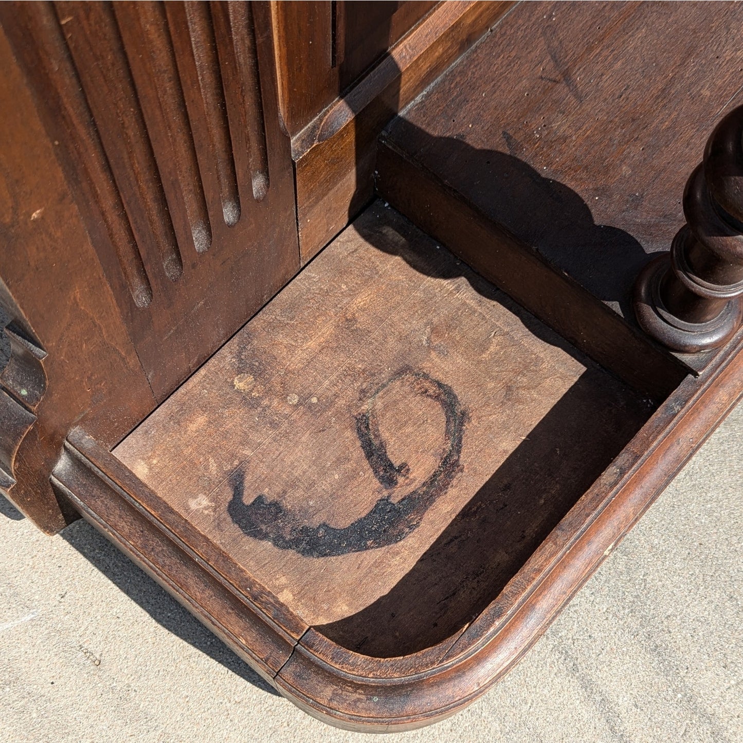 Antique French Hallway Coat Rack