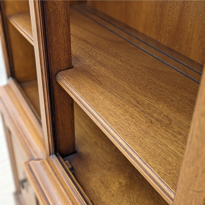 Vintage Hutch Cabinet by Drexel, Triune Collection, Mahogany