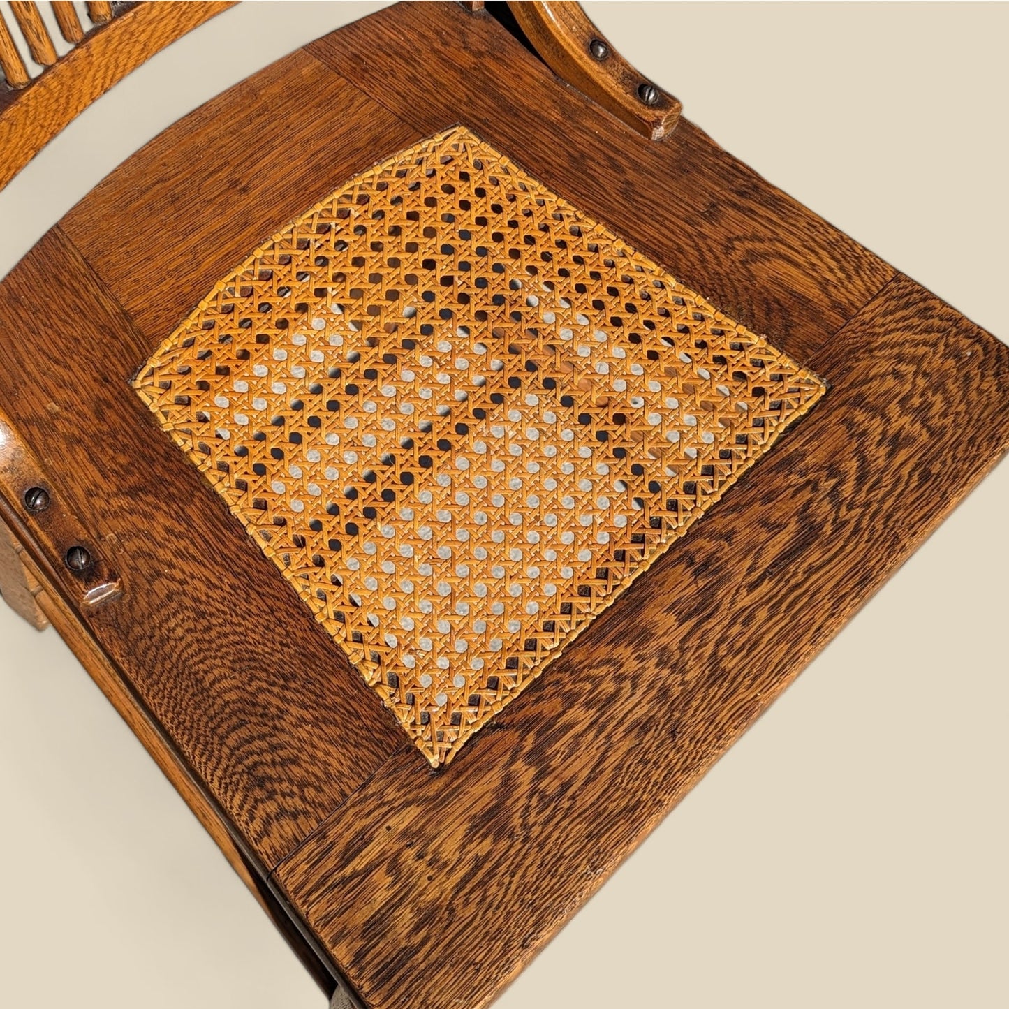 Antique Tiger Oak Dining Chairs