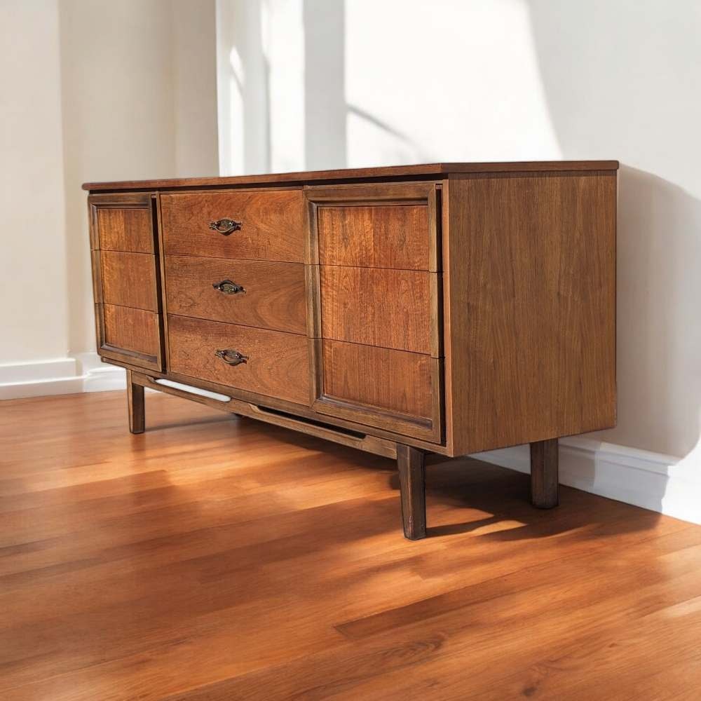 LA Period Dresser, Bedroom, Nine Drawers, Credenza, Sideboard — view 2 of 16