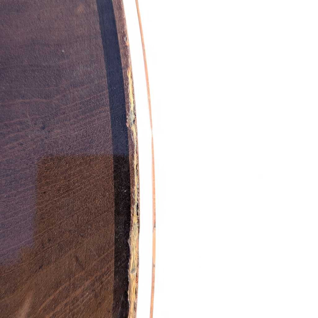 Early 19th Century Charles X Round Coffee Table in Mahogany & Walnut