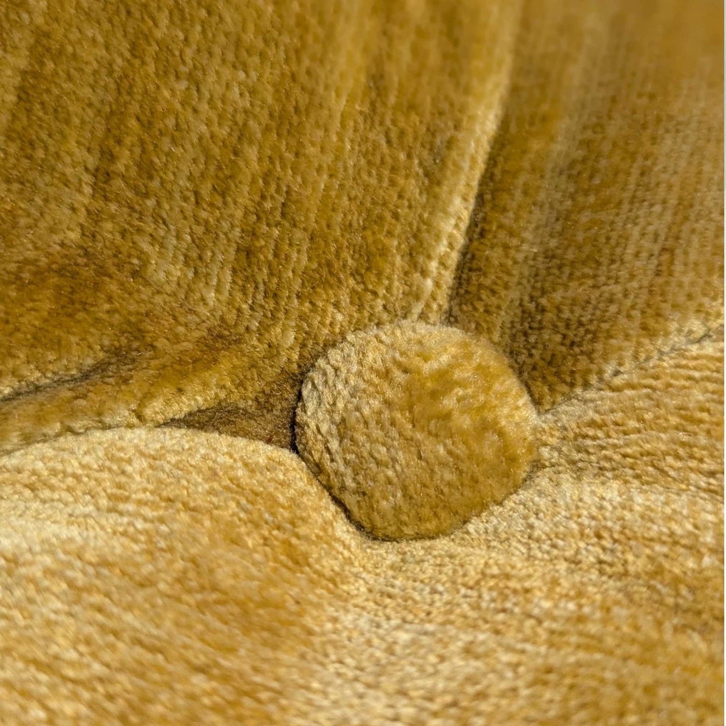 Vintage Hollywood Regency Gold Velvet Sofa