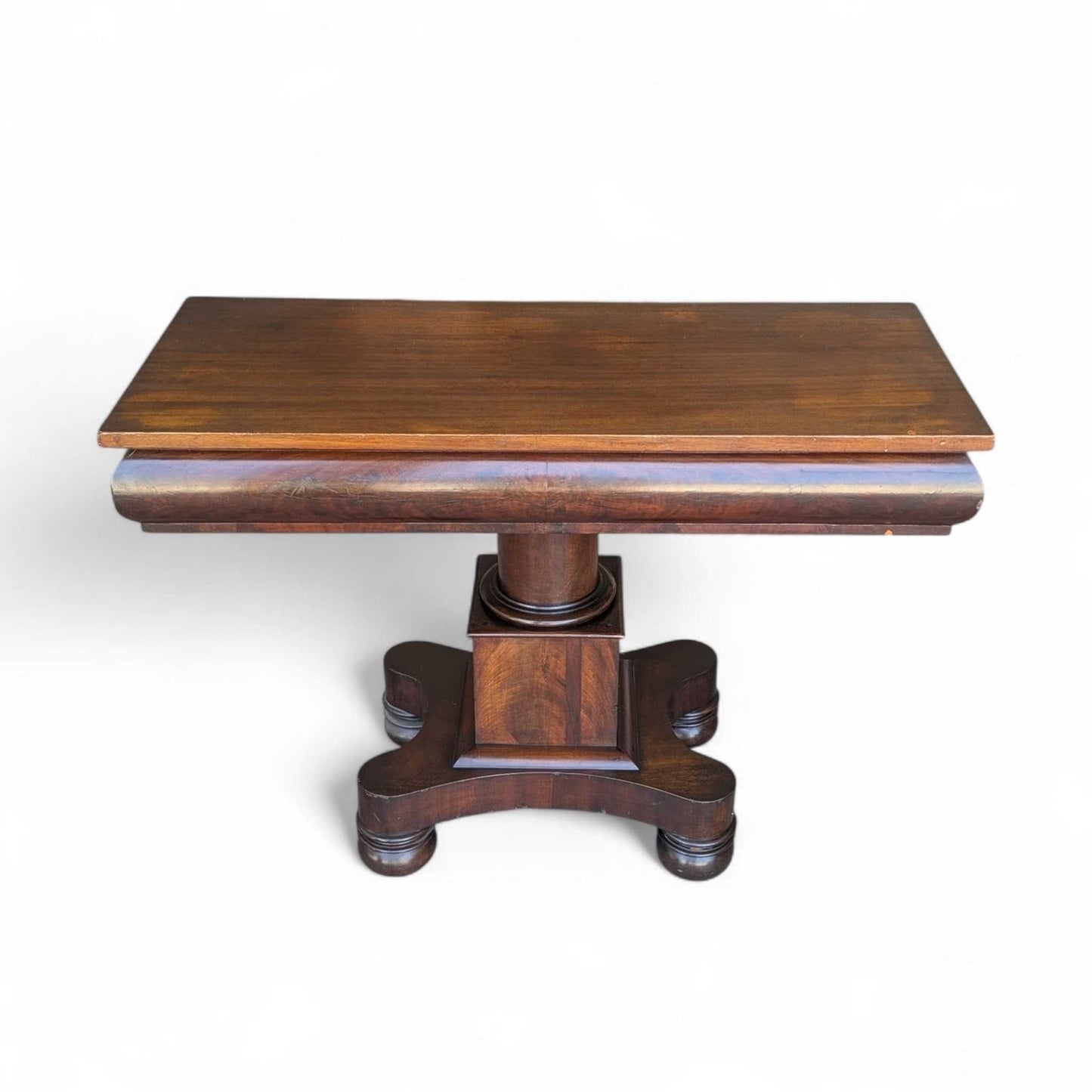Antique Empire Mahogany Pedestal Table – c. 1800s