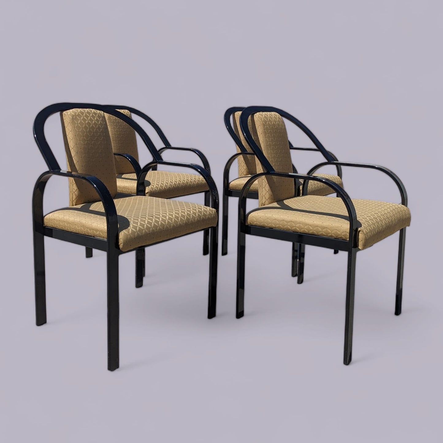 Unique Dining Chairs, Postmodern, Fabric, 80s, Metal Frames, Unique, Kitchen, Italian, Vintage, Mid Century