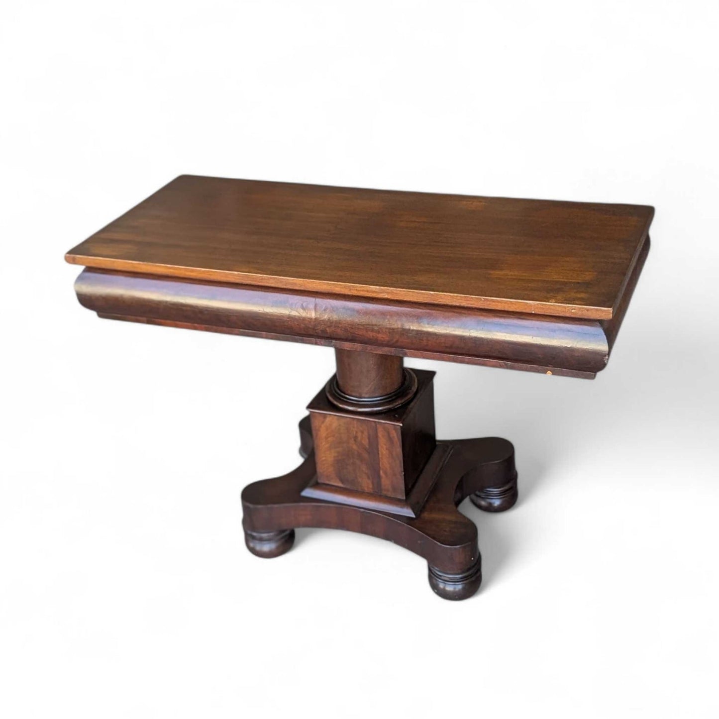 Antique Empire Mahogany Pedestal Table – c. 1800s