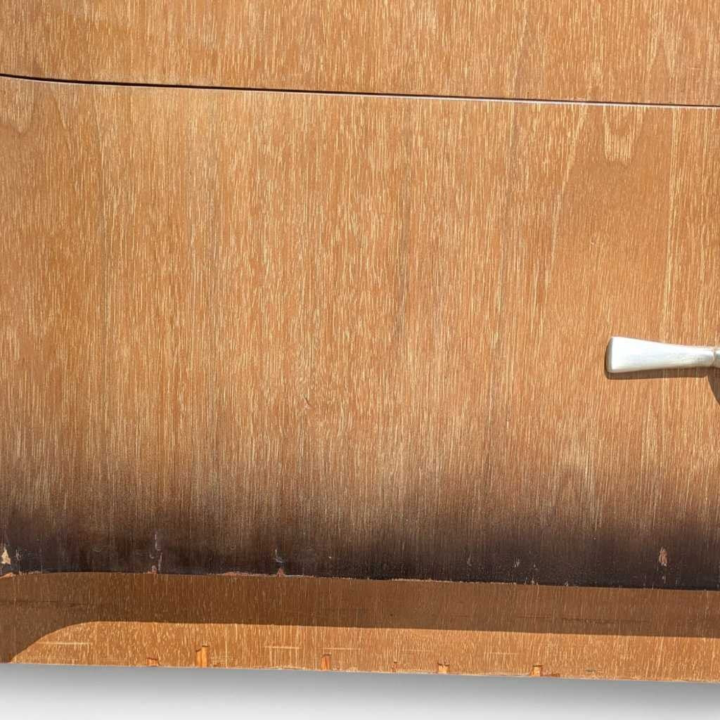 1950s Mid-Century Modern Tallboy Gentleman's Chest with Drop-Front Cabinet