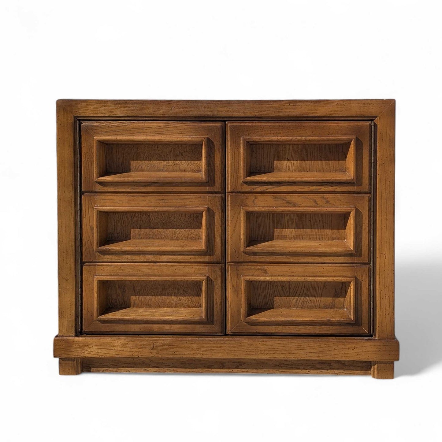 Mid-Century Modern Oak Nightstands- Pair