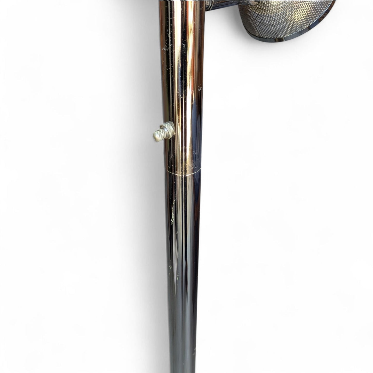 Mid-Century Chrome Floor Lamp with Adjustable Microphone-Style Shades, 1970s