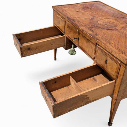 Antique Desk – Lombardy Louis XVI Era Desk, Vintage Writing Table, Elegant Office Furniture, 18th Century Desk