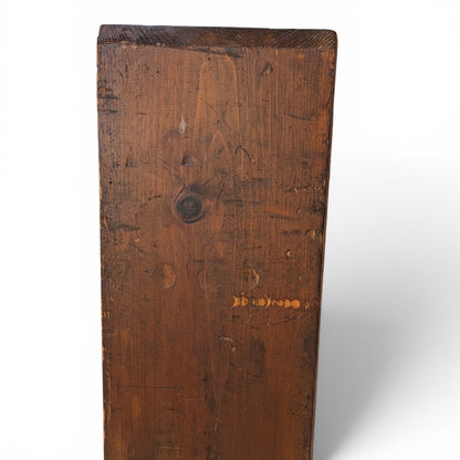 Vintage Primitive Rustic Low Wood Bookcase No. 57B