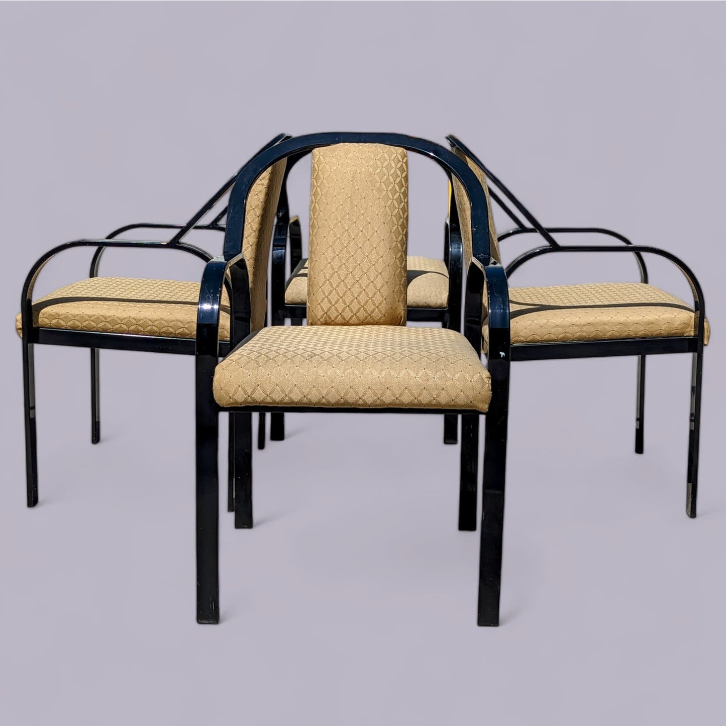 Unique Dining Chairs, Postmodern, Fabric, 80s, Metal Frames, Unique, Kitchen, Italian, Vintage, Mid Century