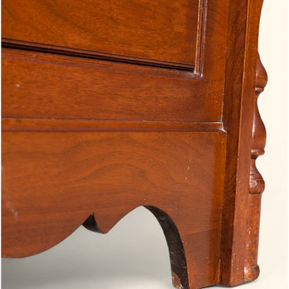 Antique Full-Size Walnut Bed Frame by Abernathy Furniture