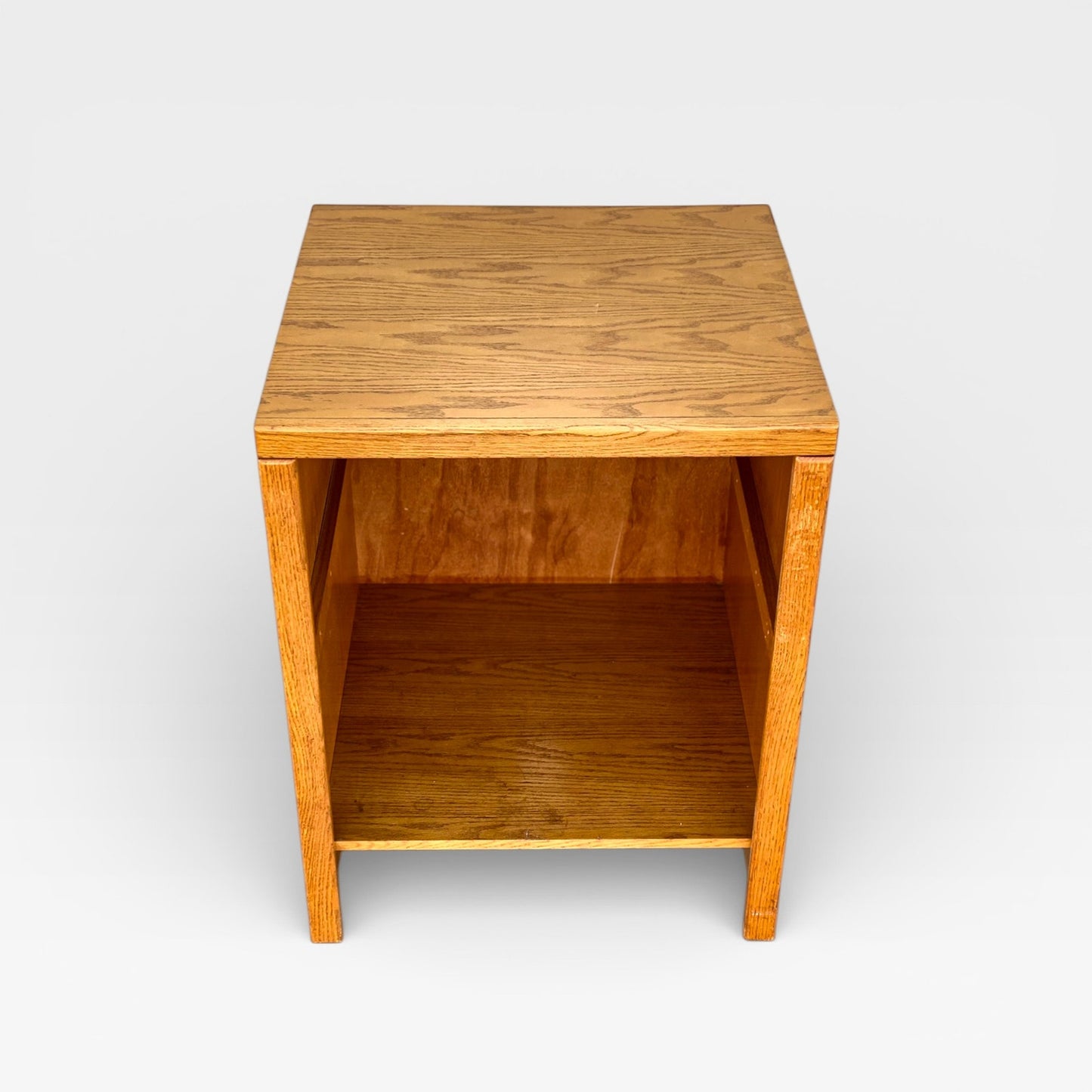 Pair of Oak Modular Utility Cabinets with Pull-Out Shelf, American, c. 1990s