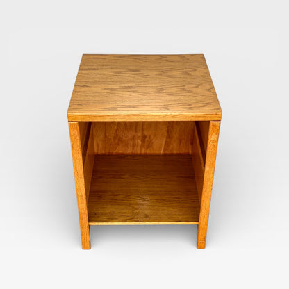 Pair of Oak Modular Utility Cabinets with Pull-Out Shelf, American, c. 1990s