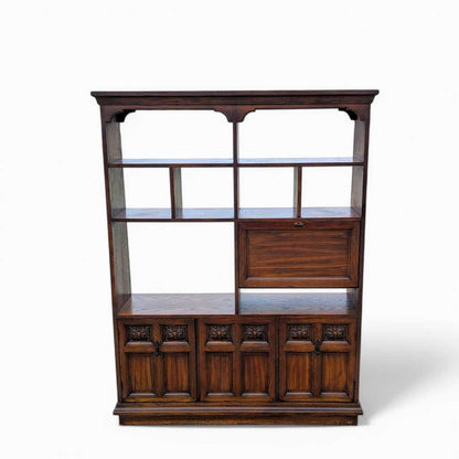 Vintage Freestanding Wall Unit – Spanish Revival, Rustic, MCM, Mid Century Modern