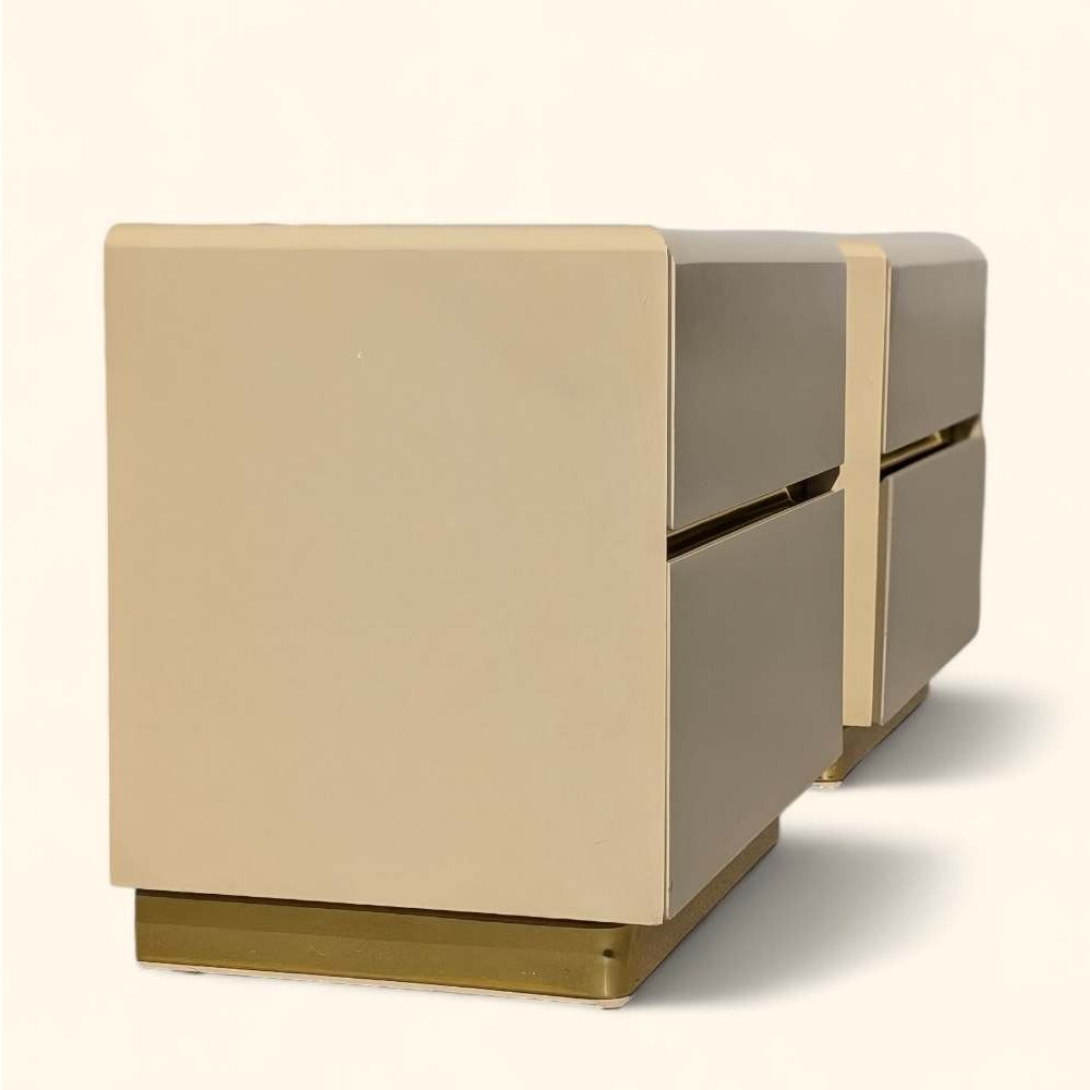 Vintage Nightstands by Lane, Postmodern, 80s