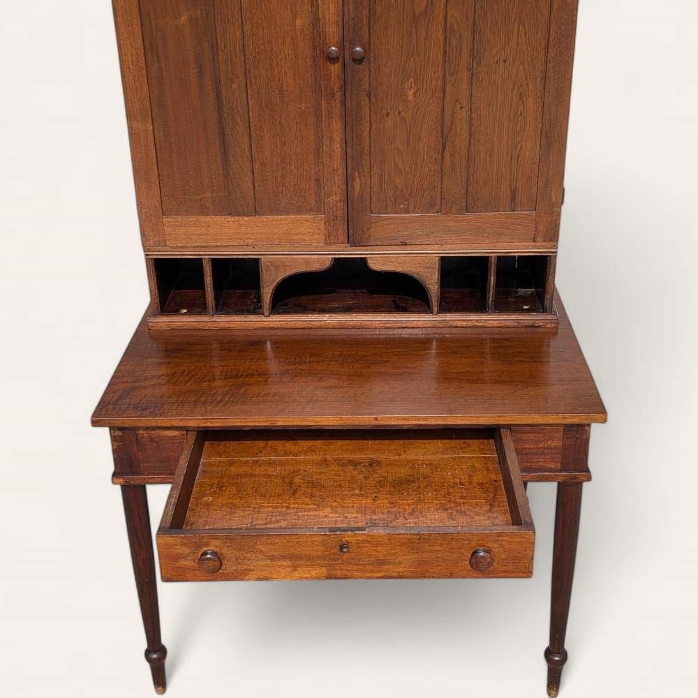 Antique Secretary Desk, Hutch, Early American, Walnut, C. 1800s, Office, Living Room