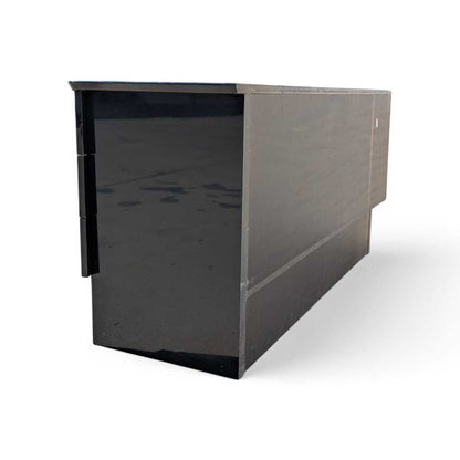 Italian Postmodern Sideboard by Carlo Malnati • Sculptural Curved Cabinet with Inlaid Wood Marquetry Fronts