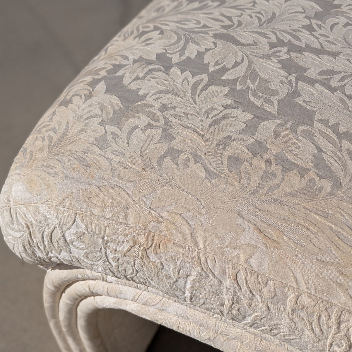 Postmodern Lounge Chair – Sculptural Curved Accent Chair, Textured Upholstery, Unique Statement Piece