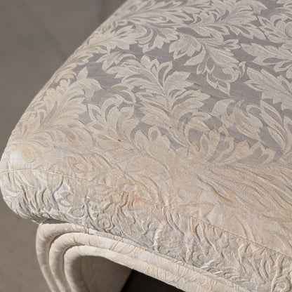Postmodern Lounge Chair – Sculptural Curved Accent Chair, Textured Upholstery, Unique Statement Piece