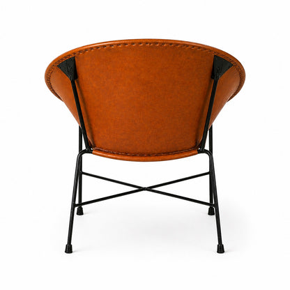 Pair - Handmade Leather Lounge Chair - Made to Order