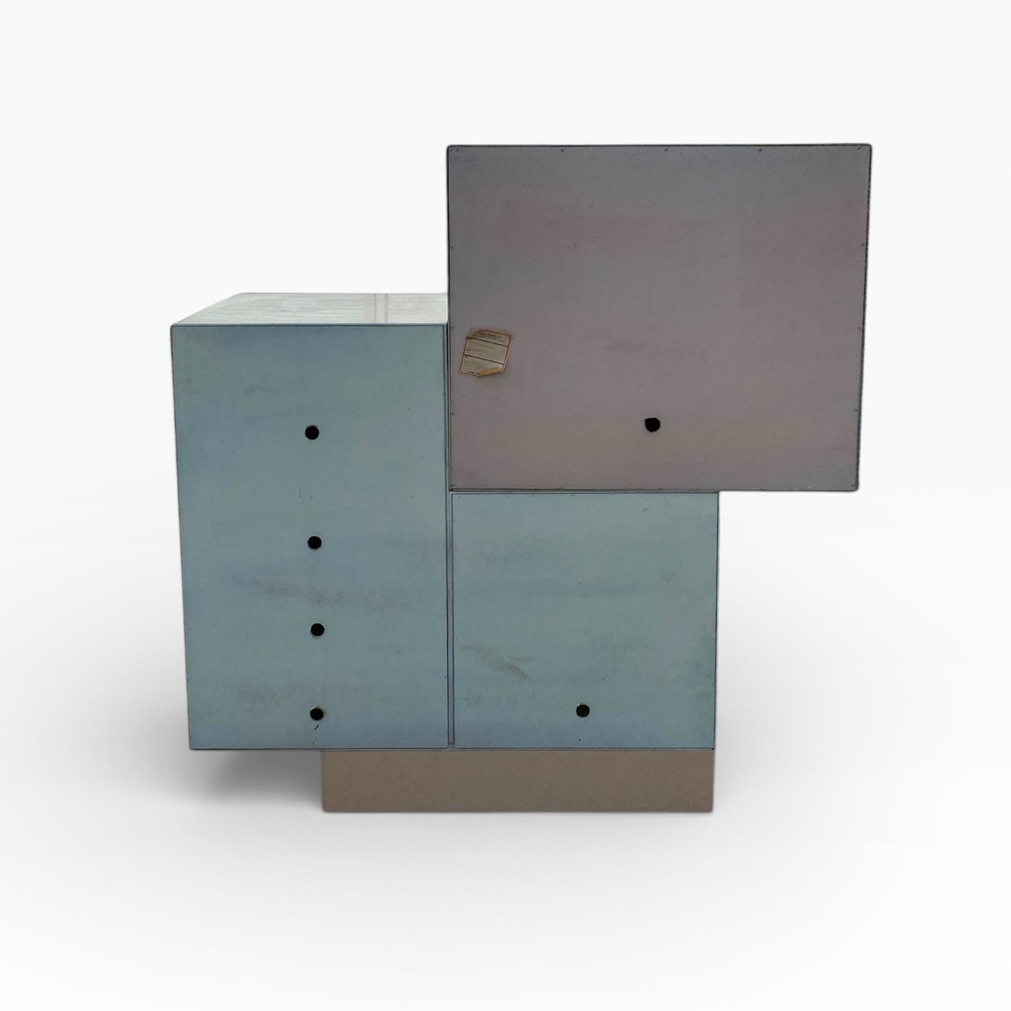 Large Postmodern Geometric Bar, Custom Lacquer Finish