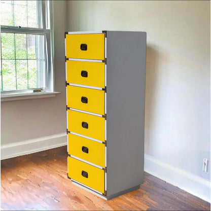 1970s Colormates Six-Drawer Tallboy by Morris of California