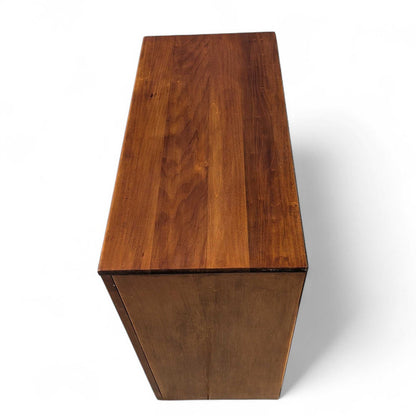 Walnut Chest of Drawers with Brass Pulls, Dresser