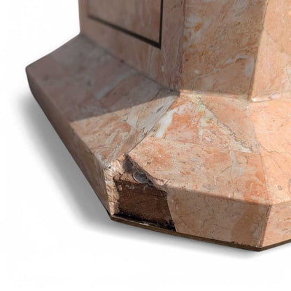 Vintage Tesselated Stone Pedestal – c. 1980s